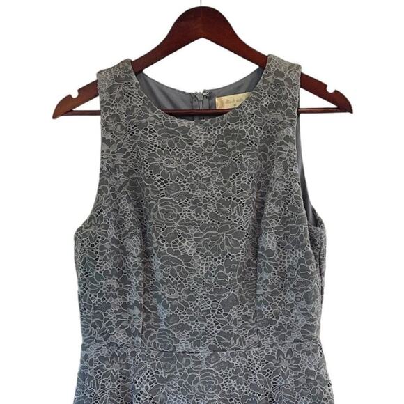 Altar'd State Lace Ruffle Mini Dress Blue Grey Color Sz Medium Floral Sleeveless - Picture 2 of 8